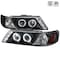 Spec-D Tuning 95-99 Nissan Sentra Halo LED Projector Black 2LHP-SEN95JM-TM - alternate 1